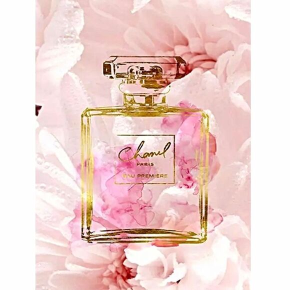 luxury home decor~ Coco Chanel # 5 perfume stilettos lipstick Wall Art CHOOSE 3 - Picture 7 of 13